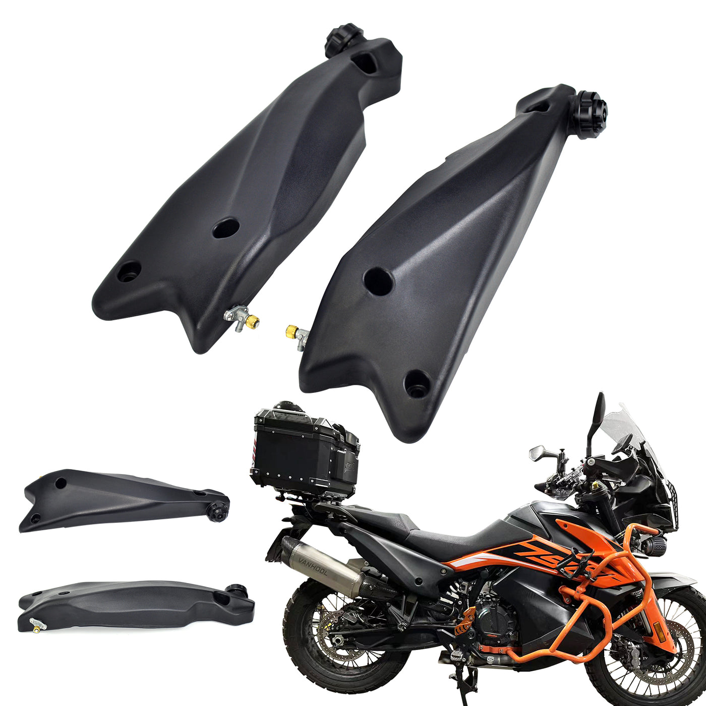 KTM Motorcycle Auxiliary Fuel Tank for KTM790 ADVENTURE (24.2x6.2x6.8 inches, 7L) Gasoline Container Gas Tank External Tank Auxiliary Tank for KTM790ADV.  KTM1090R Please Contact Us