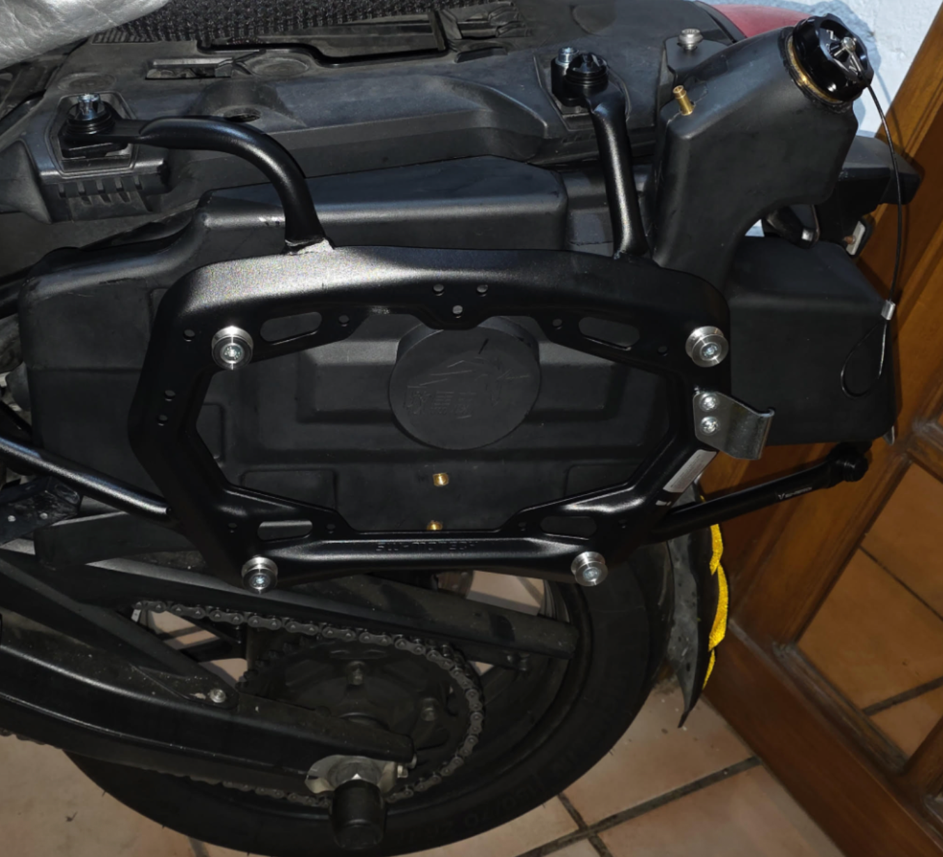 BMW Motorcycle Auxiliary Fuel Tank Made of PE Material for F750 F850 GS/Adventure (24.80x15.16x5.31 inches, 10L) Also Fits SW MOTECH RACKS Please Make a Note for year/ model/ GS/ADV/ Rack Brand