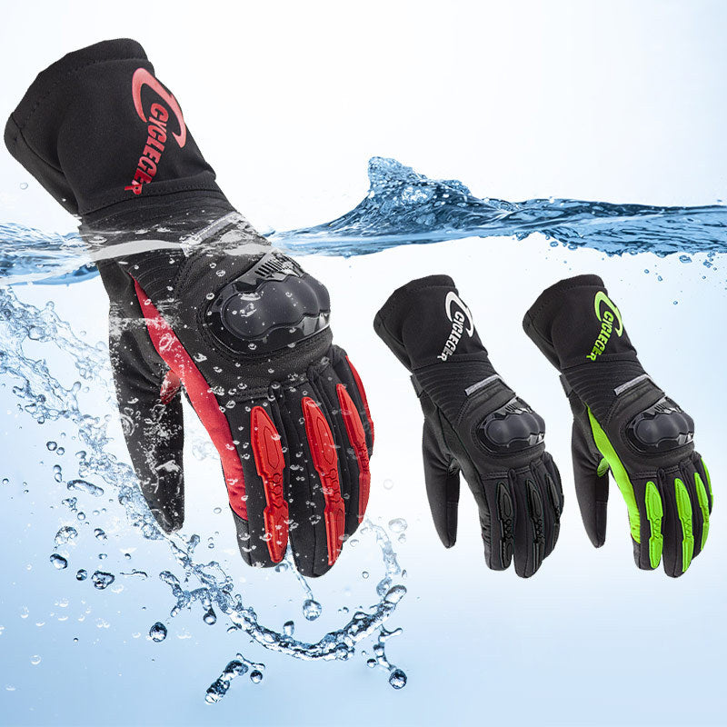 Thick and Long Waterproof Cycling Gloves