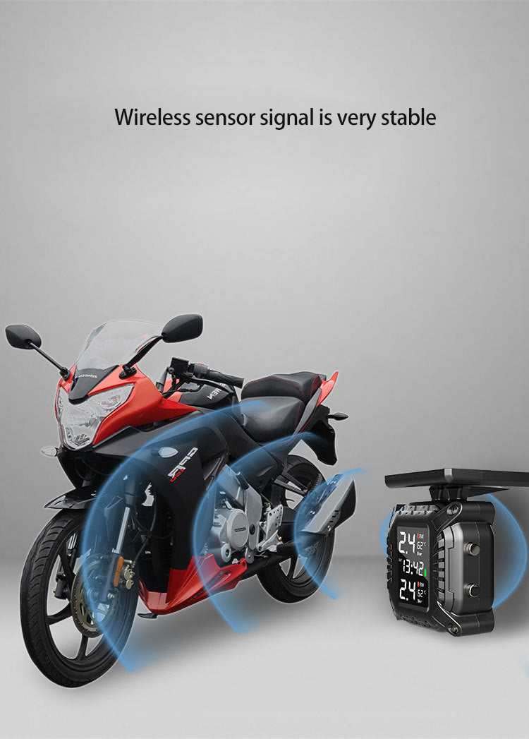 Wireless Motorcycle Tire Pressure Monitoring System