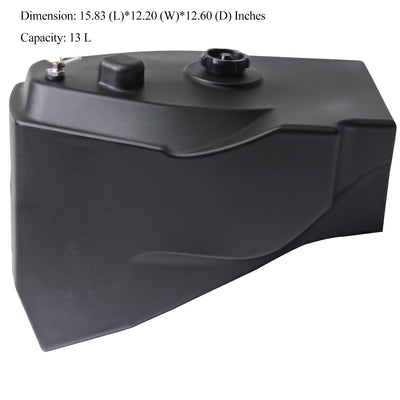 SYM Motorcycle Auxiliary Fuel Tank Made of PE Material for Joymaxz 300 (15.83x12.20x12.60 inches, 13L)