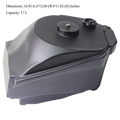 KYMCO Motorcycle Auxiliary Fuel Tank Made of PE Material for CT250 (16.93x12.60x11.02 inches, 17L)